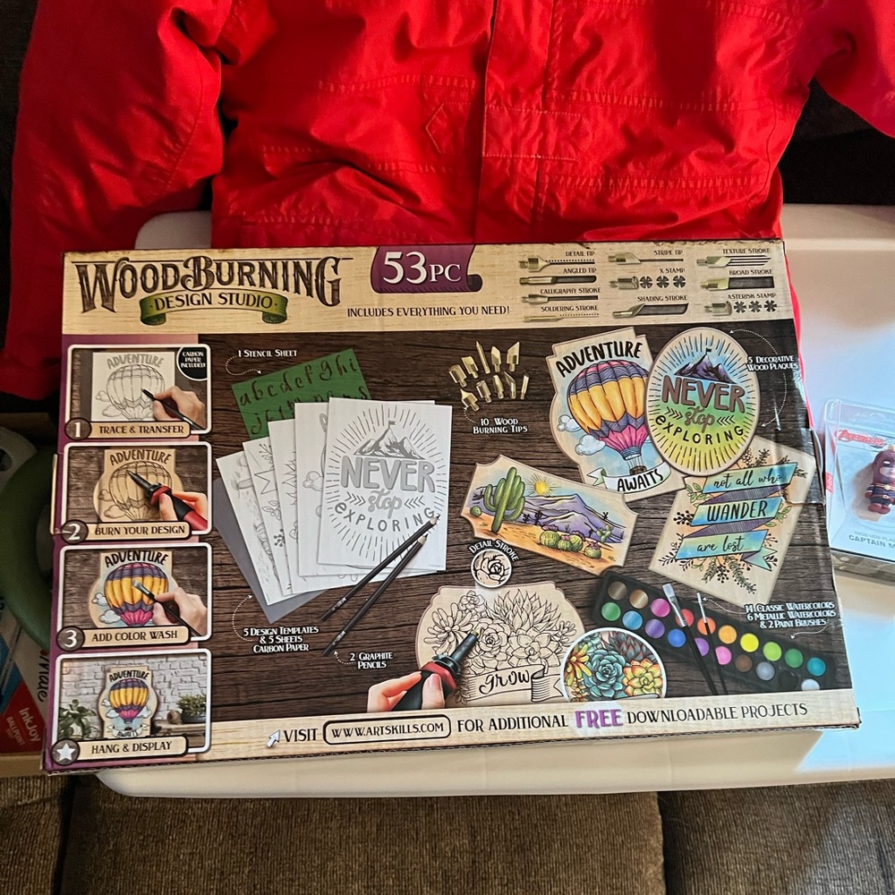 53 piece wood burning kit